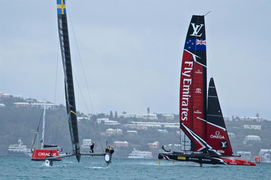 Emirates Team New Zealand - Challenger Final - Day 1 - 35th America's Cup - Bermuda  June 10, 2017 © Richard Gladwell www.photosport.co.nz