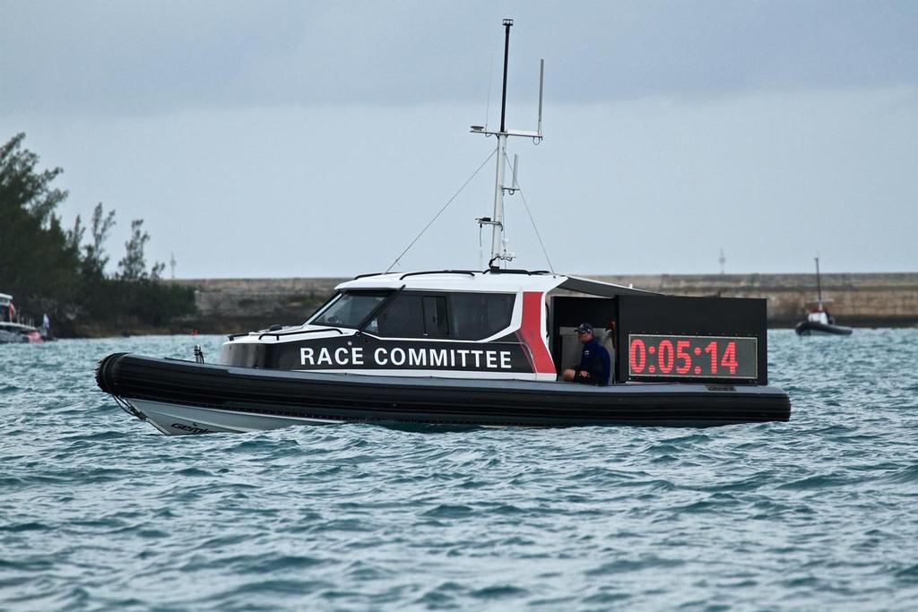 Race Committee - Challenger Final, Day 1 - 35th America's Cup - Day 14 - Bermuda  June 10, 2017 © Richard Gladwell www.photosport.co.nz