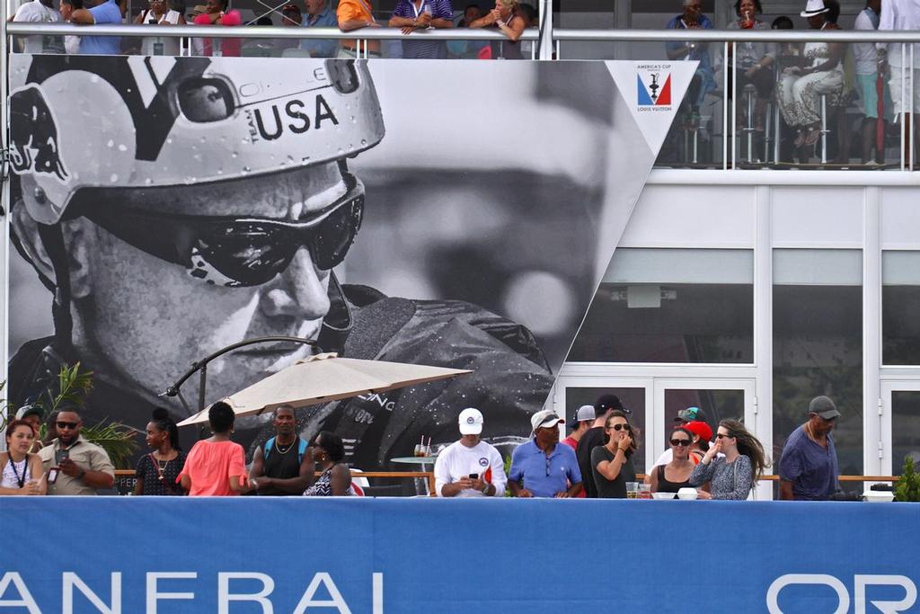 Crowd at finish of Race 3 - Day 14 - Challenger Final - 35th America's Cup - Bermuda  June 10, 2017 © Richard Gladwell www.photosport.co.nz