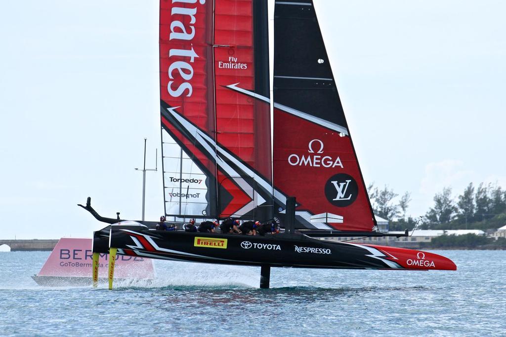 Emirates Team New Zealand - First to Mark 1 - Challenger Final, Day  3 - 35th America's Cup - Day 16 - Bermuda  June 12, 2017 photo copyright Richard Gladwell www.photosport.co.nz taken at  and featuring the  class