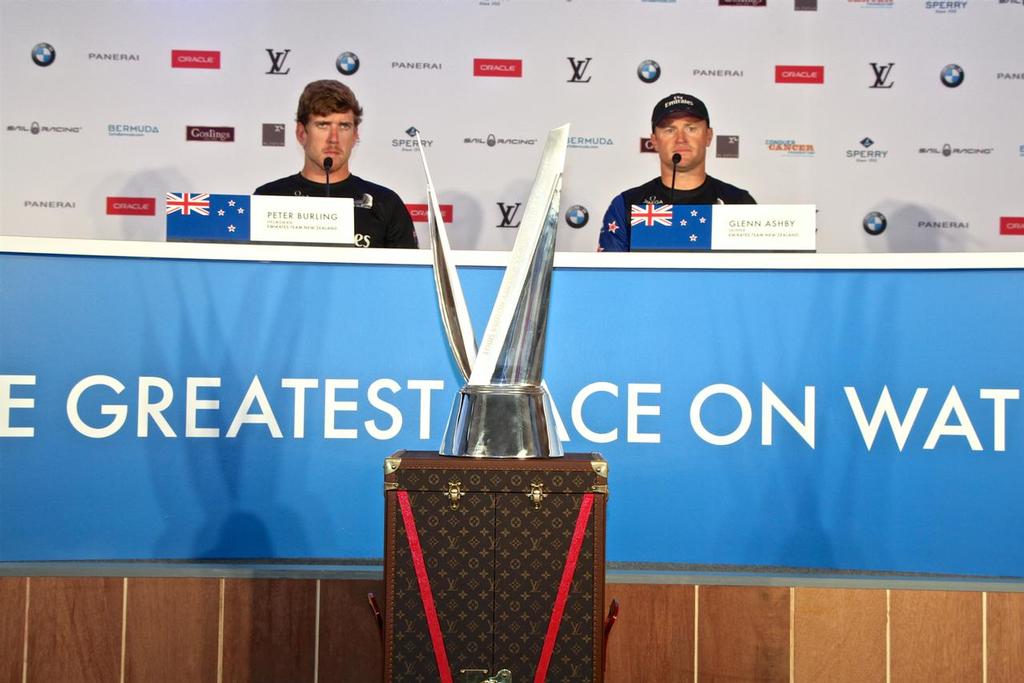 Press Conference - Emirates Team New Zealand - Challenger Final, Day  3 - 35th America's Cup - Day 16 - Bermuda  June 12, 2017 © Richard Gladwell www.photosport.co.nz