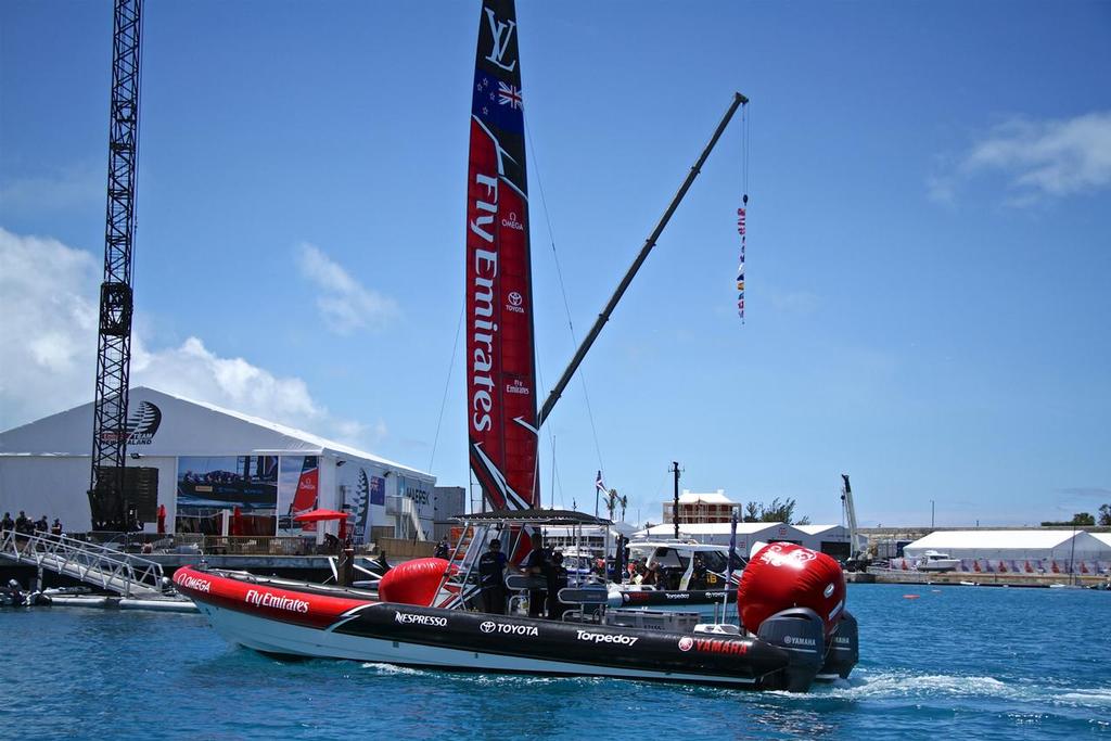 Emirates Team New Zealand - Base -  35th America's Cup - Day 18 - Bermuda  June 15, 2017 © Richard Gladwell www.photosport.co.nz