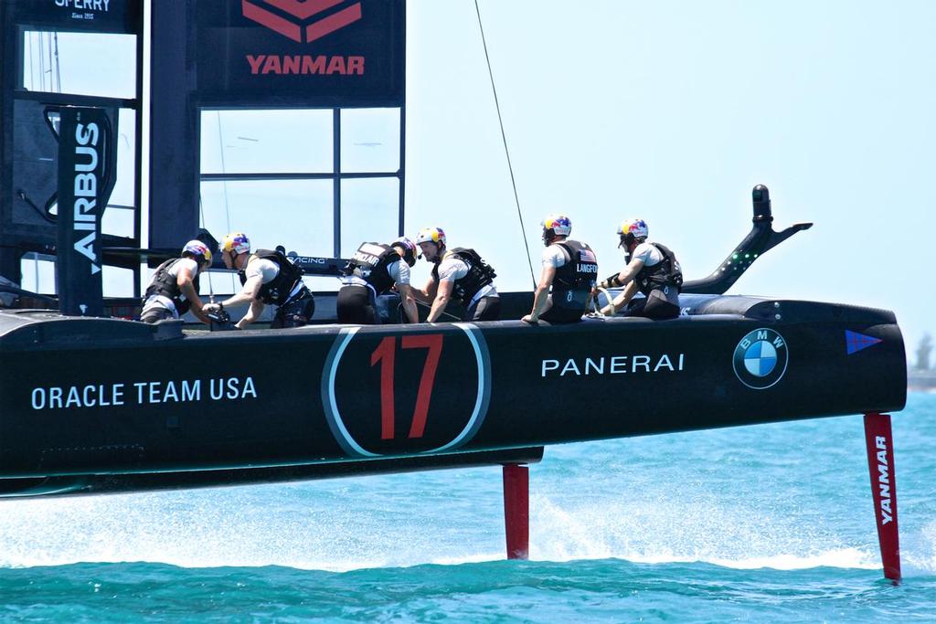 Oracle Team USA - 35th America's Cup Match - Race 3 - Bermuda  June 18, 2017 photo copyright Richard Gladwell www.photosport.co.nz taken at  and featuring the  class