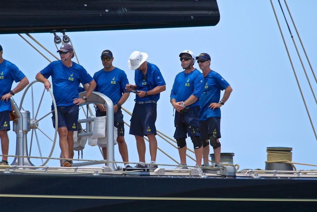 Ken Read on the helm of Hanuman - J- Class Regatta - 35th America's Cup - Bermuda  June 19, 2017 © Richard Gladwell www.photosport.co.nz