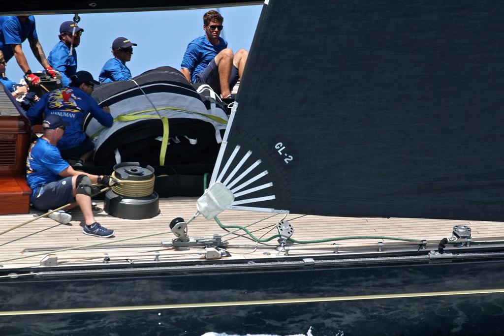 Massive sheet loads on the J- Class Regatta - 35th America's Cup - Bermuda  June 19, 2017 © Richard Gladwell www.photosport.co.nz