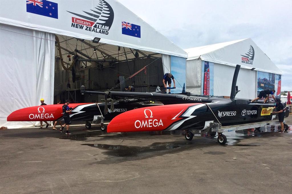 Emirates Team New Zealand base on Cross Island - June 23, 2017 America’s Cup - Bermuda © Richard Gladwell www.photosport.co.nz