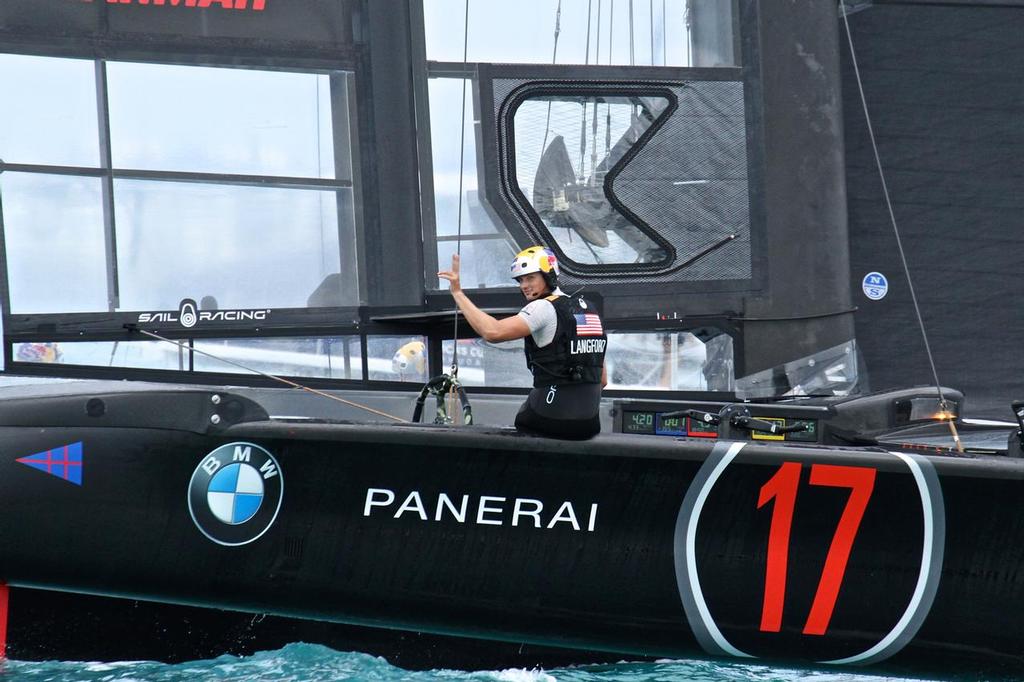 Emirates Team NZ leads Oracle Team USA - America's Cup 2017, June 24, 2017 - Great Sound Bermuda © Richard Gladwell www.photosport.co.nz