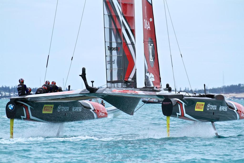 Emirates Team New Zealand - Match, Day  3 - Race 5 - 35th America's Cup  - Bermuda  June 24, 2017 photo copyright Richard Gladwell www.photosport.co.nz taken at  and featuring the  class