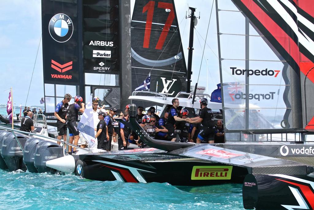 Emirates Team NZ wins the  America’s Cup 2017, June 26, 2017 - Great Sound Bermuda © Richard Gladwell www.photosport.co.nz