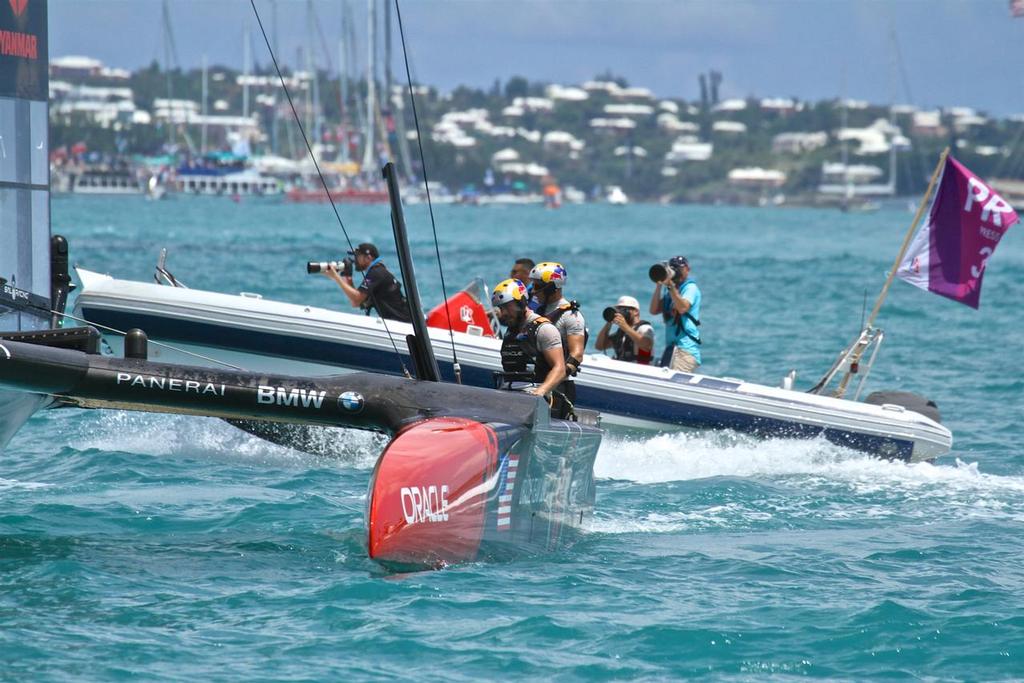 Oracle Team USA - Match, Day  5 - Finish - Race 9 - 35th America's Cup  - Bermuda  June 26, 2017 photo copyright Richard Gladwell www.photosport.co.nz taken at  and featuring the  class