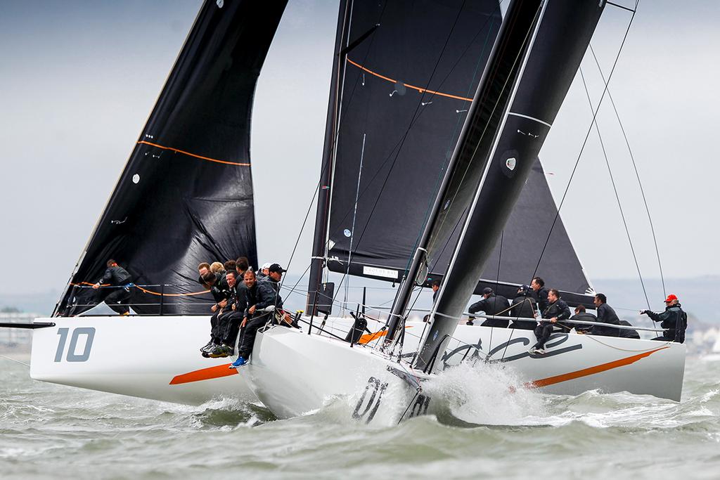 Girls on Film won the Tiny Mitchell Trophy as top scoring boat today in FAST 40+  - RORC IRC National Championship 2017 photo copyright Paul Wyeth / www.pwpictures.com http://www.pwpictures.com taken at  and featuring the  class