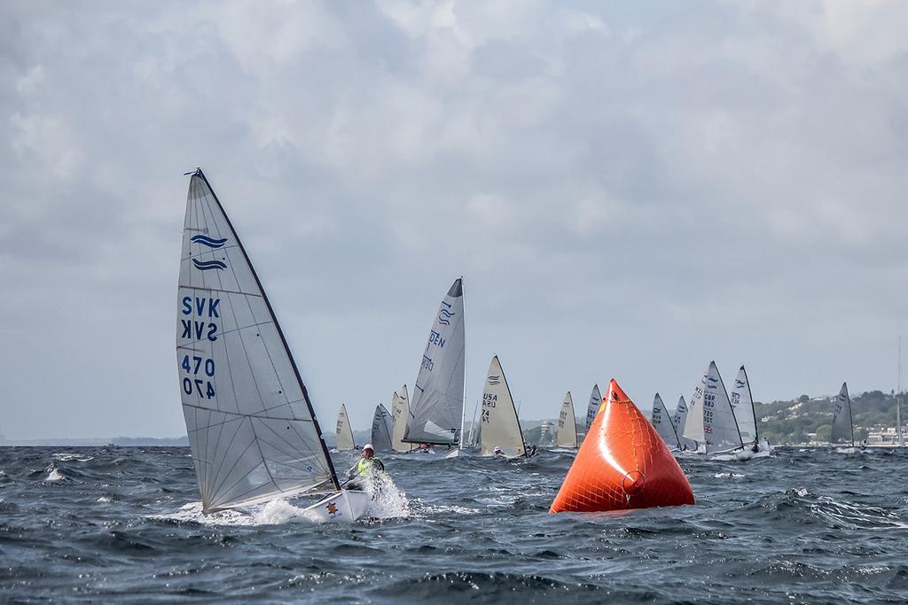 Day 3 of the 2017 Finn World Masters in Barbados ©  Robert Deaves