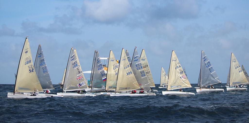 Day 3 of the 2017 Finn World Masters in Barbados ©  Robert Deaves
