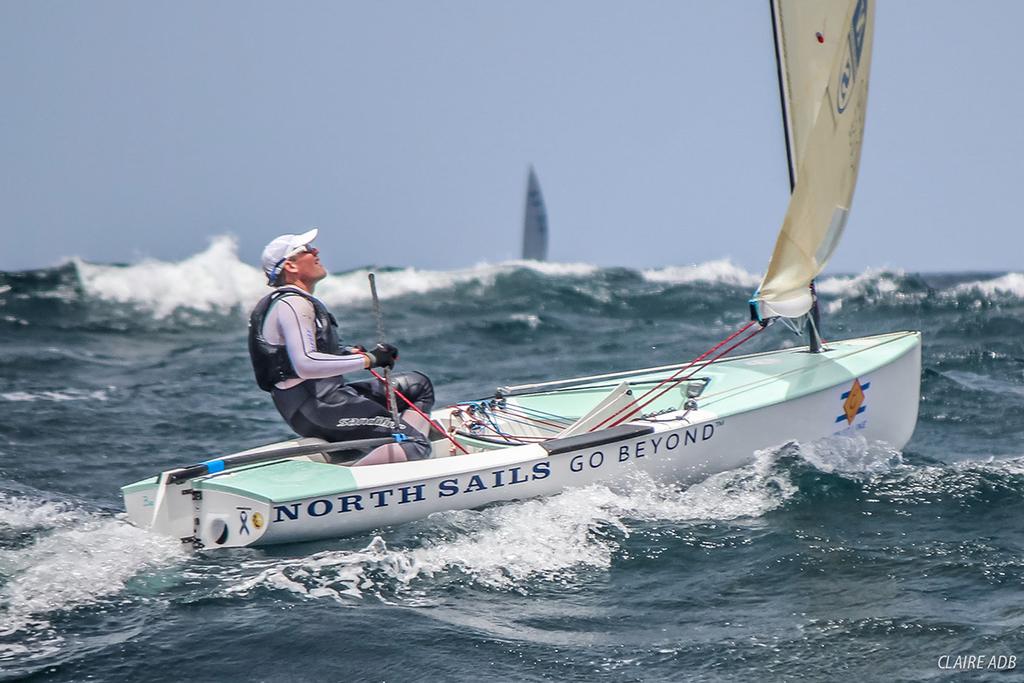 Day 2 of the Finn World Masters in Barbados ©  Claire ADB