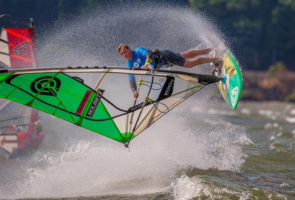 Nathan Mershon flying high in his home spot photo copyright Richard Hallman http://freelanceimaging.com/ taken at  and featuring the  class