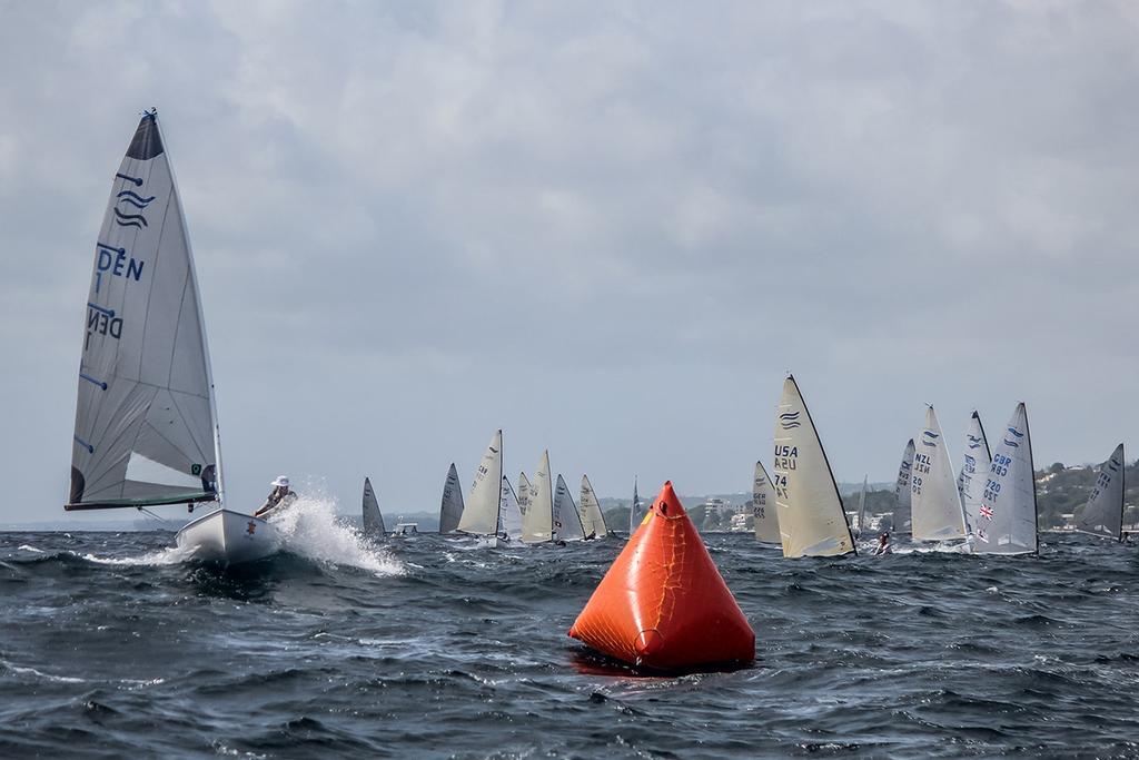 Day 3 of the 2017 Finn World Masters in Barbados ©  Robert Deaves