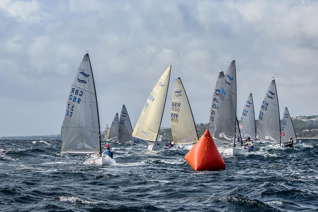 Day 3 of the 2017 Finn World Masters in Barbados ©  Robert Deaves
