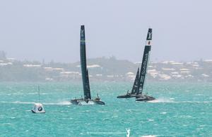 SoftBank Team &  Artemis Racing - America's Cup 2017 photo copyright www.AdventuresofaSailorGirl.com taken at  and featuring the  class