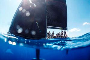Artemis Racing in the azure waters off Porto Cervo – RC44 Championship photo copyright  Martinez Studio / RC44 Class taken at  and featuring the  class
