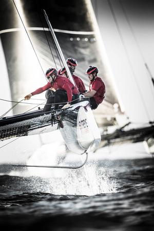 Act 1, Muscat - Day 3 - The Extreme Sailing Series can see up to 40 races completed at each of the four-day Acts, meaning the sailors often compete in more races in just one day than are run across entire regattas photo copyright Lloyd Images http://lloydimagesgallery.photoshelter.com/ taken at  and featuring the  class