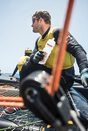 Act 3, Extreme Sailing Series Madeira Islands - Day 4 - Rasmus Køstner - The sailors and the event staff were encouraged to use refillable water bottles instead of single-use bottles. photo copyright Lloyd Images http://lloydimagesgallery.photoshelter.com/ taken at  and featuring the  class