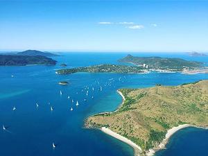 The venue: Hamilton Island is at the centre of a spectacular cluster of 74 tropical islands, 68 of which are uninhabited. photo copyright  Andrea Francolini Photography http://www.afrancolini.com/ taken at  and featuring the  class