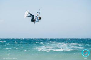 Day 5 – Matchu pushed his front rolls and almost landed a triple – GKA Kite-Surf World Tour Tarifa photo copyright  Ydwer van der Heide taken at  and featuring the  class