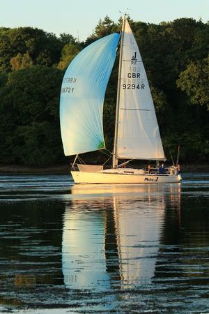 Race winner Moby J in The Swellies – Three Peaks Yacht Race photo copyright  Rob Howard / Three Peaks Yacht Race taken at  and featuring the  class