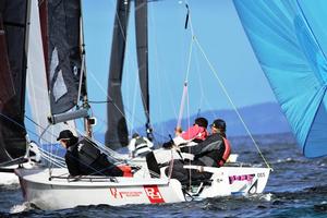 Scott Brain – Brainwave – SB20 Mid-Winter Regatta Tasmania photo copyright Jane Austin taken at  and featuring the  class