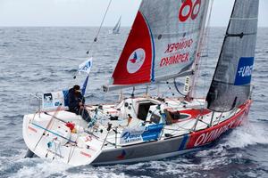 Anthony Marchand (Ovimpex-Secours Populaire) - La Solitaire URGO Le Figaro photo copyright Alexis Courcoux taken at  and featuring the  class