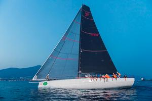 Dieter Schön’s Maxi 72 MOMO arrives in Genoa to claim line honours – Giraglia Rolex Cup photo copyright  Rolex/ Kurt Arrigo http://www.regattanews.com taken at  and featuring the  class