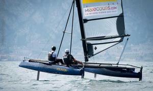 Foiling boats trials at Foiling Week Garda photo copyright  Martina Orsini taken at  and featuring the  class