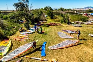 Unknown Free Rider showing some of the days fun spirit - IWT Rio Vista Grand Slam photo copyright International Windsurfing Tour taken at  and featuring the  class