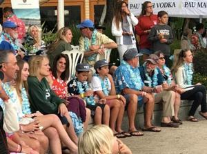 Sailors, friends and family at the Aloha Send-off Party at Gladstone's - Transpac Race photo copyright Ultimate Sailing taken at  and featuring the  class