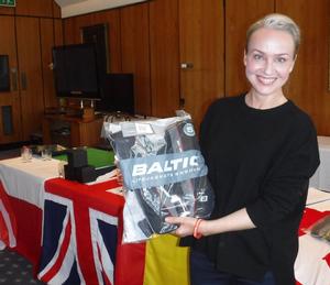 Valeria Kovalenko owner/driver of Russian J/70 ArtTube, at the Baltic Lifejackets Prize Giving - J/70 European Championship photo copyright  Key Yachting / Louay Habib taken at  and featuring the  class