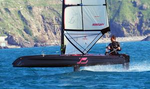 Foiling boats trials at Foiling Week Garda photo copyright The Foiling Week taken at  and featuring the  class