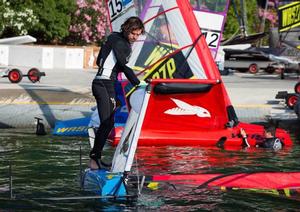 Foiling boats trials at Foiling Week Garda photo copyright  Martina Orsini taken at  and featuring the  class
