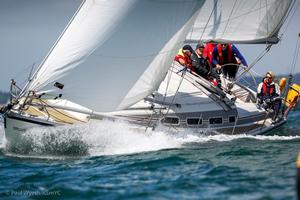 Royal Southern Yacht Club Commodore, Karen Henderson-Williams, racing Dehler 37 Illywhacker – Harken June Regatta photo copyright  Paul Wyeth / RSrnYC taken at  and featuring the  class