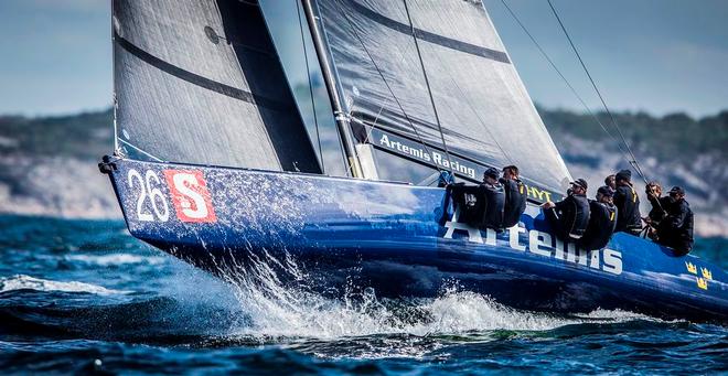 Artemis Racing flies through the waves ©  Pedro Martinez / Martinez Studio / RC44