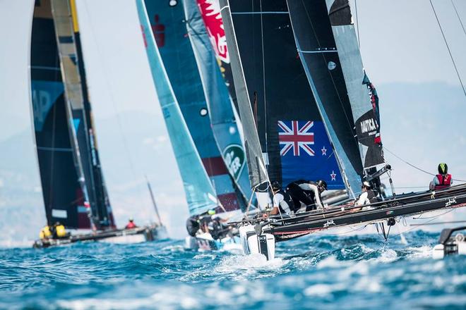 An epic penultimate day of Act 4 - Extreme Sailing Series 2017 © Lloyd Images http://lloydimagesgallery.photoshelter.com/