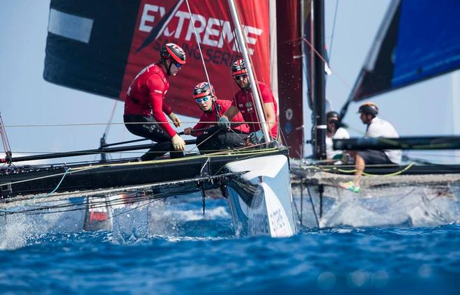 An epic penultimate day of Act 4 - Extreme Sailing Series 2017 © Lloyd Images http://lloydimagesgallery.photoshelter.com/