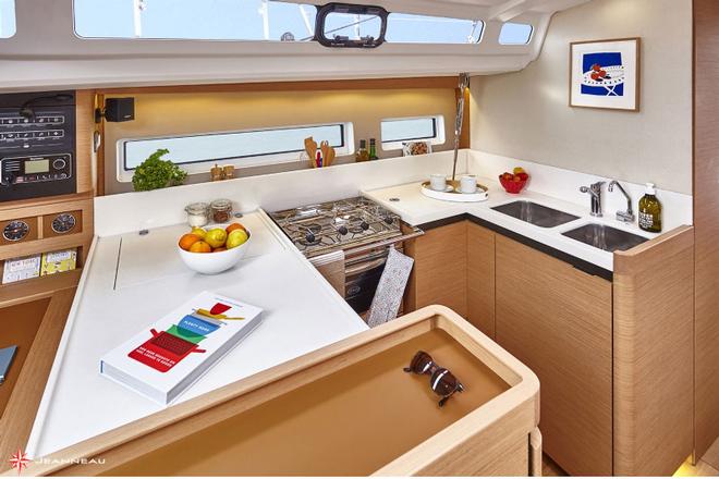 Galley aboard the Jeanneau Sun Odyssey 440 - Jeanneau Sun Odyssey 440 © Bertrand Duquenne