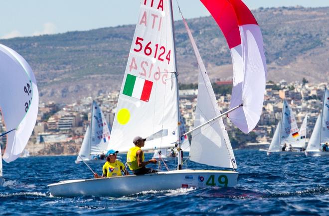 Demetrio Sposato / Gabriele Centrone (ITA) – 420 Open European Championships ©  Nikos Alevromytis