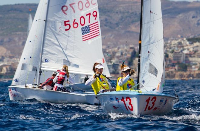 Emma Kaneti/Ciara Rodriguez-Horan (USA) – 420 Open European Championships ©  Nikos Alevromytis