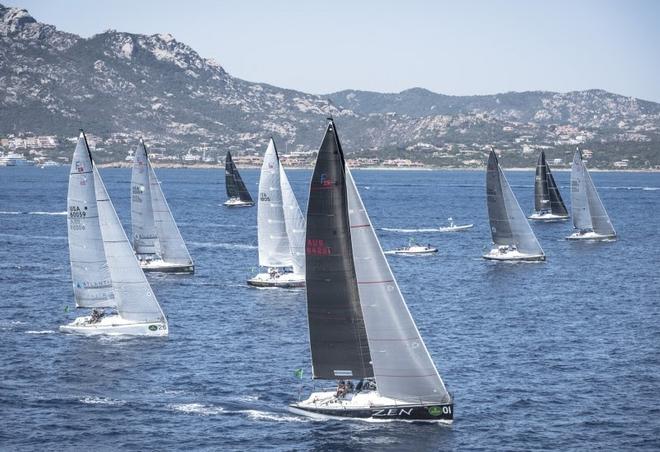 Zen leading the fleet Rolex Farr 40 World Championship 2017 ©  Rolex/ Kurt Arrigo http://www.regattanews.com