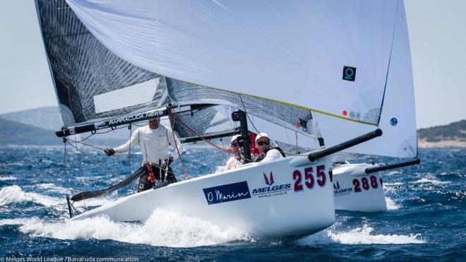 From left to right: Alexandr Ezhkov, PIROGOVO SAILING and Orel Kalomeni, ARCORA - 2017 Melges 20 European Championship ©  Barracuda Communication / Melges World League