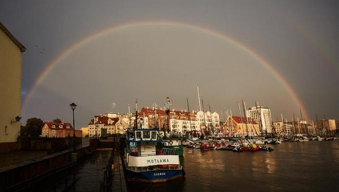 Finally the sun came with the rain today in Gdansk - Dr Irena Eris ORC European Championship Gdansk ©  Robert Hajduk