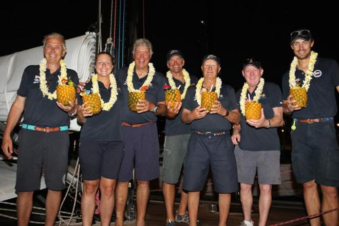 Its a long way from the Solent for the Zephyr crew - but worth it. - 2017 Transpac Race © Dave Livingston / TPYC