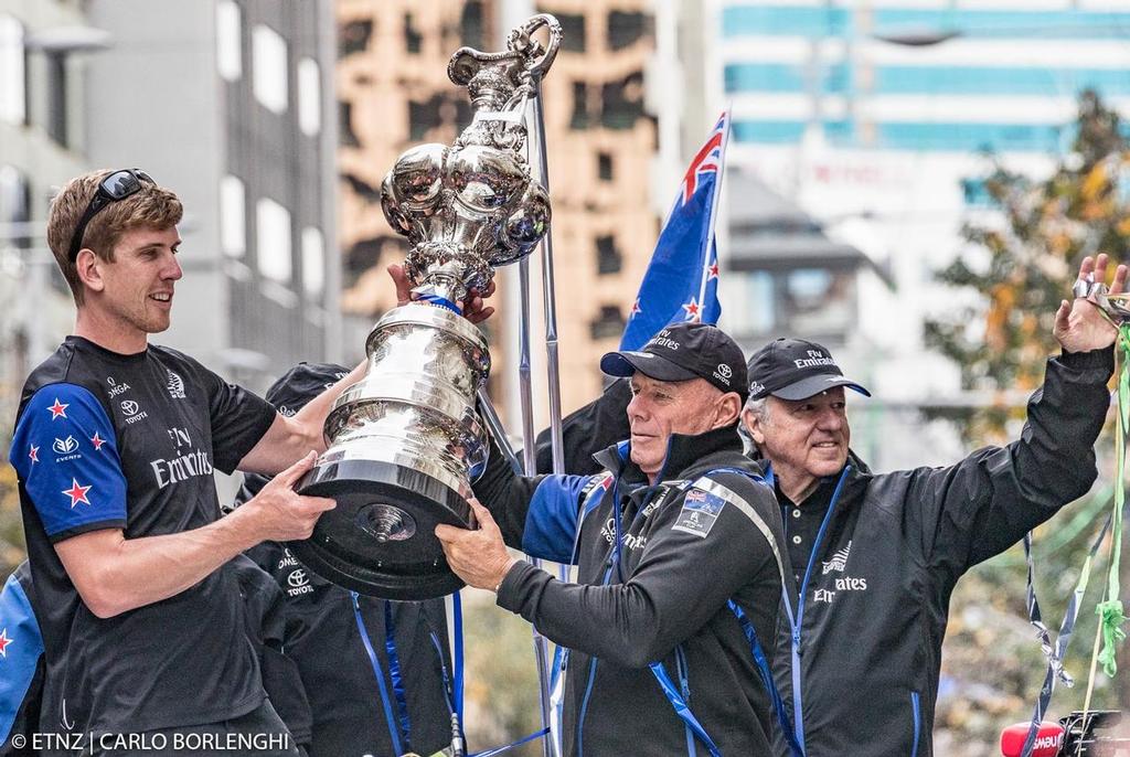 Emirates Team New Zealand Parade in Queen Street in Auckland © ETNZ/Carlo Borlenghi