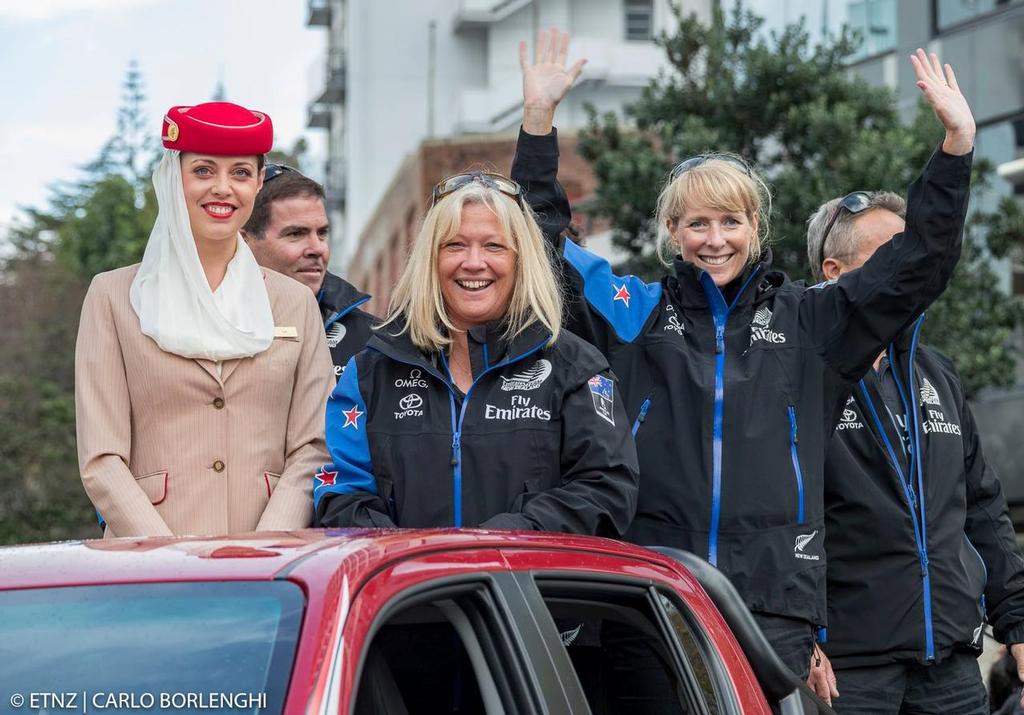 Emirates Team New Zealand Parade in Queen Street in Auckland © ETNZ/Carlo Borlenghi